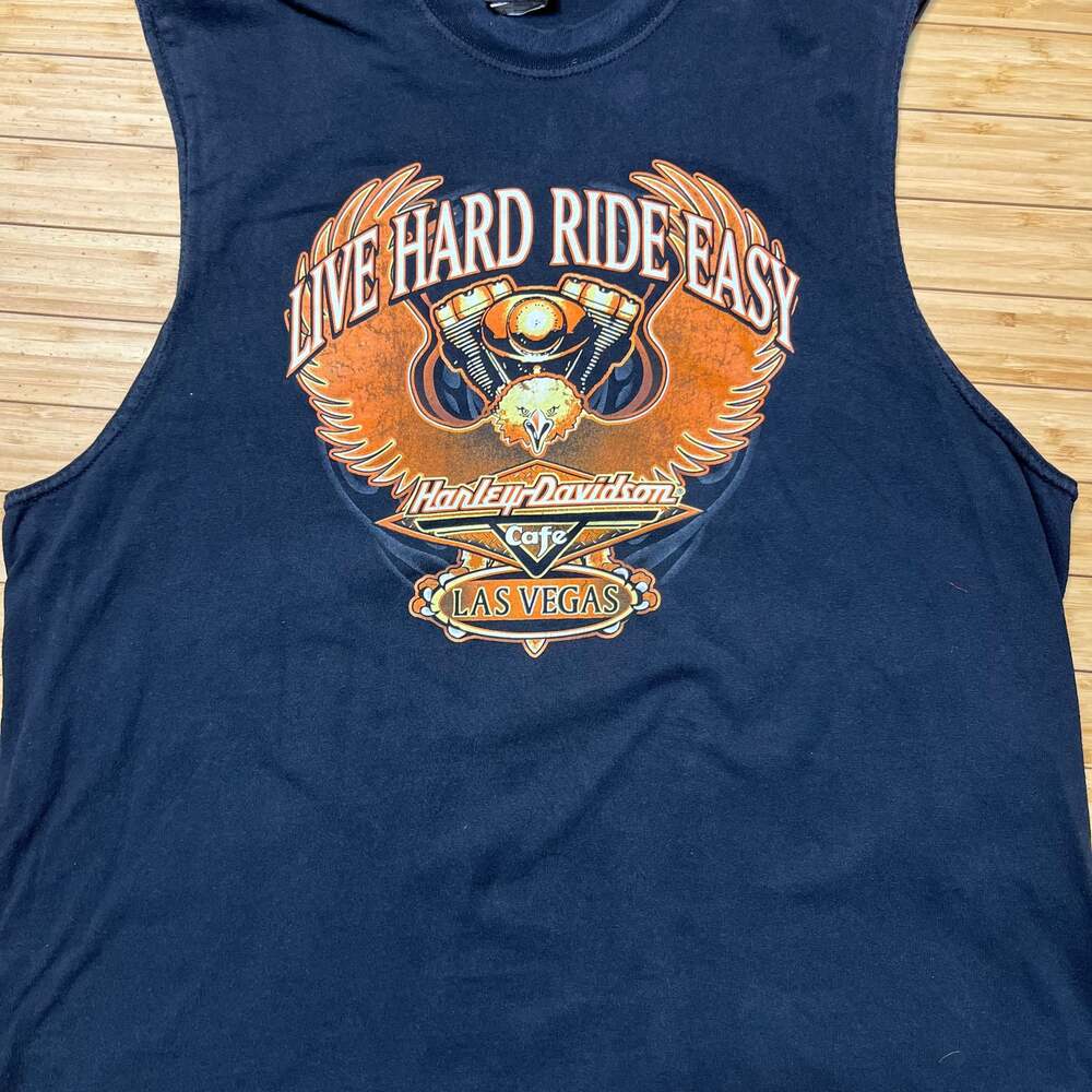 Harley-Davidson Las Vegas Live Hard Ride Easy Sleeveless T-Shirt
